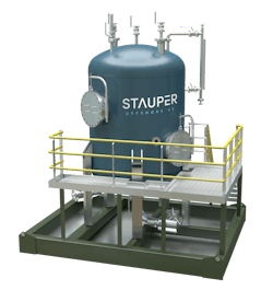 The Stauper compact flotation unit. The Stauper compact flotation unit.