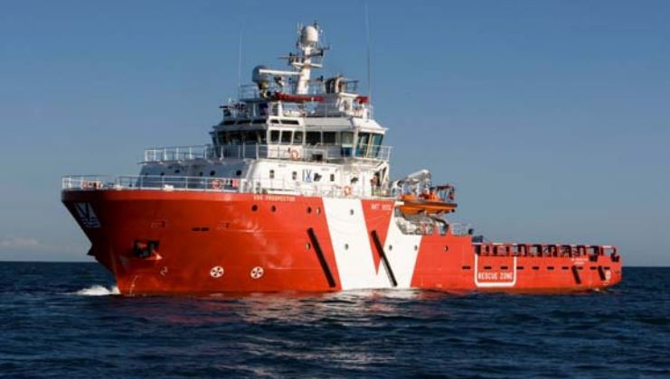 The emergency response and rescue vessel VOS Prospector.