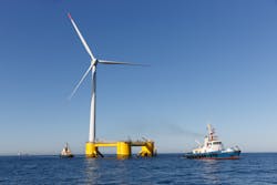 The Emerald project will deploy Principle Power&rsquo;s WindFloat technology in water depths of about 85 to 90 m (279 to 295 ft), more than 35 km (22 mi) offshore Ireland.