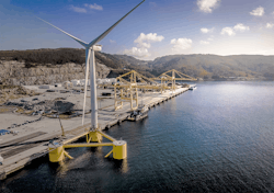ABS has classed the world’s largest floating wind turbine, the WindFloat Atlantic. ABS has classed the world’s largest floating wind turbine, the WindFloat Atlantic.