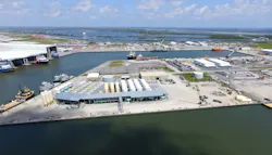 Newpark’s completion-fluids facility in Port Fourchon incorporates the latest automated workflows and HSE standards.