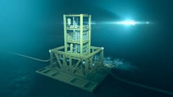 Artist’s impression of the multi-phase pump under development by FASTsubsea. Artist’s impression of the multi-phase pump under development by FASTsubsea.