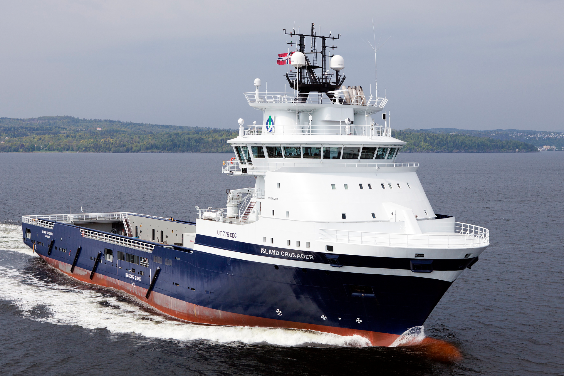 The platform supply vessel Island Crusader.