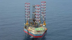The jackup drilling rig Maersk Convincer.