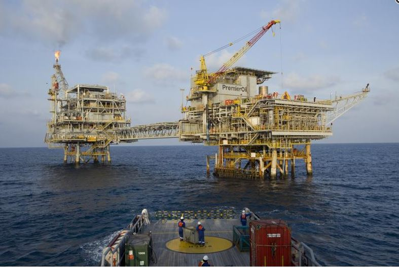 The Anoa platform offshore Indonesia.