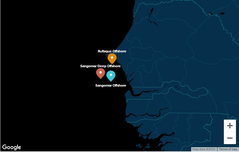 Rufisque Offshore, Sangomar Offshore and Sangomar Deep Offshore.
