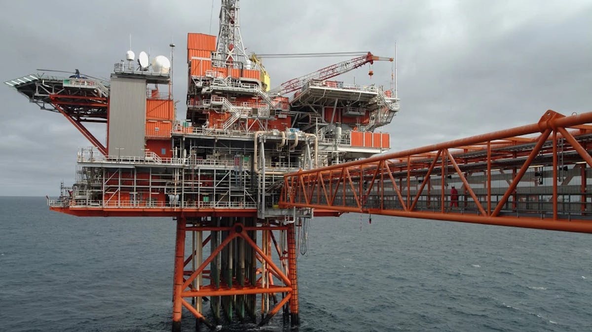 The Captain platform in the UK central North Sea.