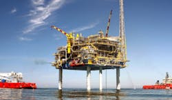 The MOPU Deep Panuke offshore eastern Canada. The MOPU Deep Panuke offshore eastern Canada.