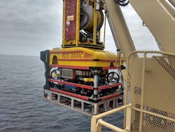 Fugro’s FCV work class ROV system currently onboard RSV UP Pearl in Brazil. The company will mobilize five similar work class ROVs as part of three new long-term contracts supporting Petrobras in Brazil. Fugro’s FCV work class ROV system currently onboard RSV UP Pearl in Brazil. The company will mobilize five similar work class ROVs as part of three new long-term contracts supporting Petrobras in Brazil.