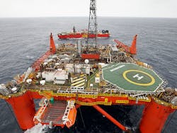The Northern Producer floating production platform in the UK northern North Sea. The Northern Producer floating production platform in the UK northern North Sea.