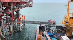 The A-type Enhanced Performance gangway system operating offshore India.