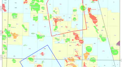 Map showing location of phases 1a and 1b of the company’s ocean bottom node survey in the UK central North Sea.