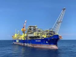 The FPSO Helang operates at the Layang field offshore Sarawak. The FPSO Helang operates at the Layang field offshore Sarawak.