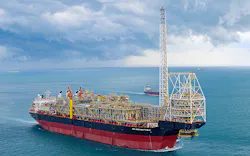 The FPSO Prof. John Evans Atta Mills operates at the TEN field offshore Ghana. The FPSO Prof. John Evans Atta Mills operates at the TEN field offshore Ghana.