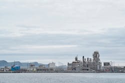 The Hammerfest LNG plant. The Hammerfest LNG plant.