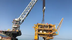 The Hendijan wellhead platform 08.
