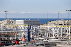 The Kollsnes processing plant west of Bergen, Norway. The Kollsnes processing plant west of Bergen, Norway.