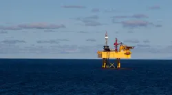 The Maari wellhead platform.