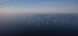 Located about 23 km (14 mi) offshore Zeebrugge, the Norther wind farm comprises of 44 Vestas turbines with a total capacity of 370 MW. Located about 23 km (14 mi) offshore Zeebrugge, the Norther wind farm comprises of 44 Vestas turbines with a total capacity of 370 MW.