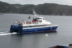 The crew boat Polar Piltun. The crew boat Polar Piltun.