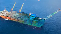 Digital twin of the Bonga FPSO.