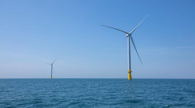 The Coastal Virginia Offshore Wind pilot project features two Siemens Gamesa SWT-6.0-154 turbines.