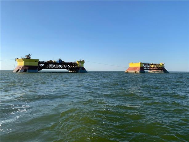 V.I. Grayfer field platform jackets in the Russian sector of the Caspian Sea.
