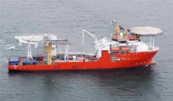 The construction support vessel Normand Jarl.