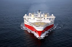 The Ramform Titan. The Ramform Titan.