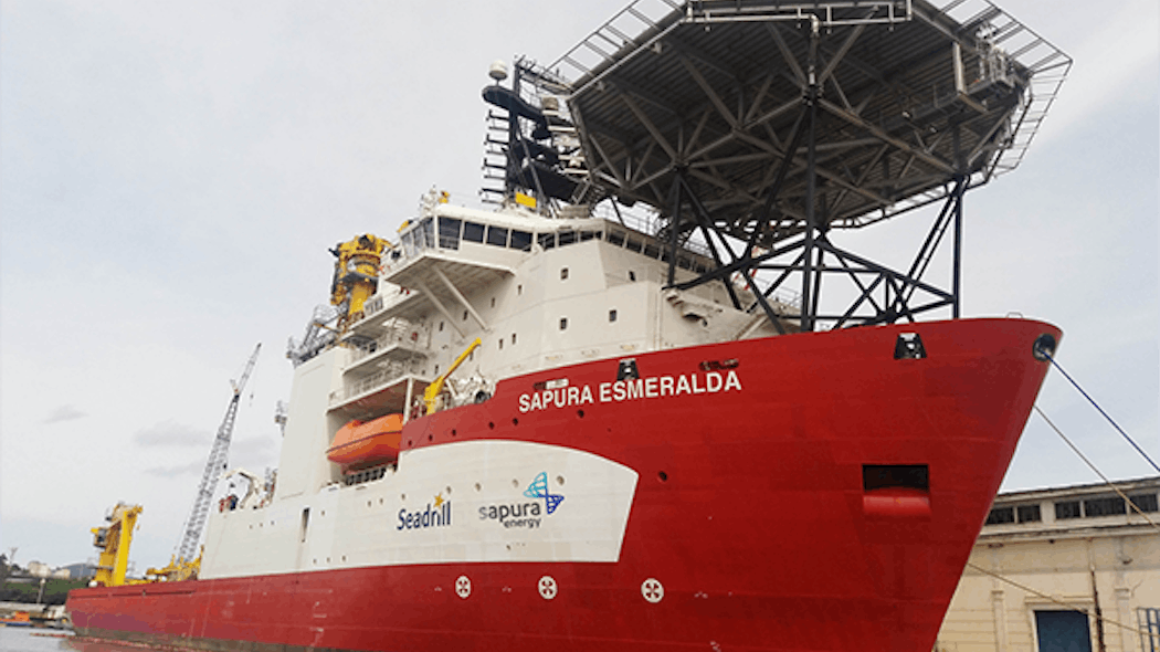 The pipelaying support vessel Sapura Esmeralda.