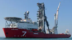 The pipelay support vessel Seven Waves.