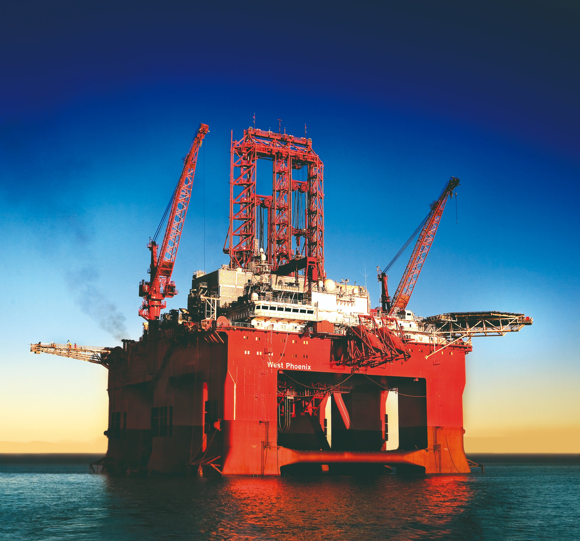 The semisubmersible drilling rig West Phoenix.