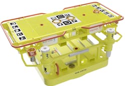 Blue Logic’s docking station has changed from the original domed concept to a flat-topped structure. Blue Logic’s docking station has changed from the original domed concept to a flat-topped structure.