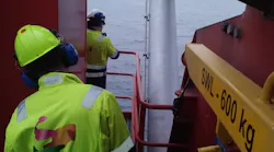 Crane operators and technicians on the Skarv FPSO used tablets to take close-up video and pictures of selected safety functions.