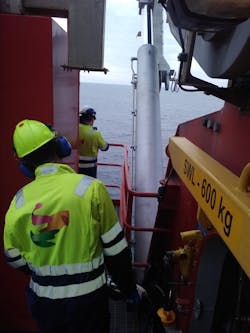 Crane operators and technicians on the Skarv FPSO used tablets to take close-up video and pictures of selected safety functions.