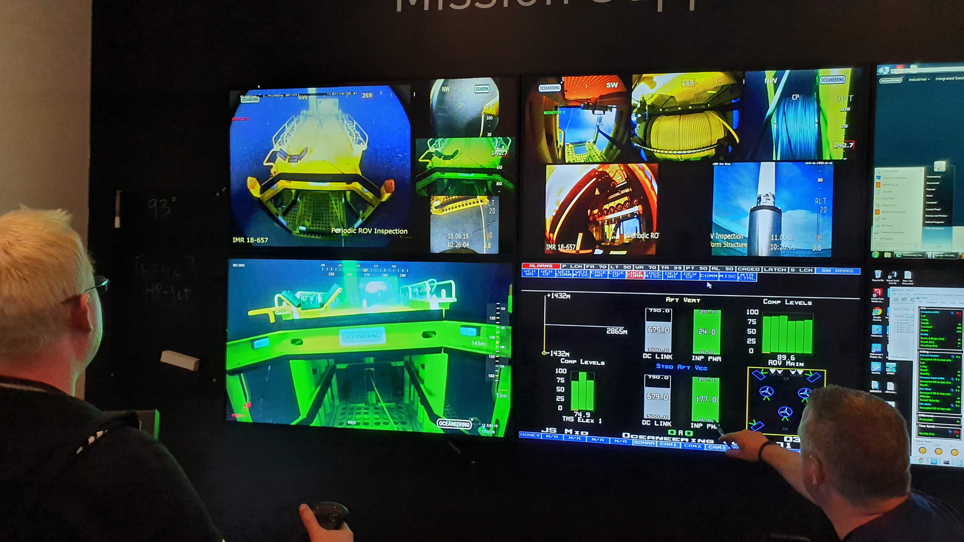 Pilots fly the Liberty E-ROV system from Oceaneering&rsquo;s Remote Operations Center in Stavanger, Norway.