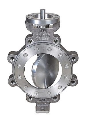 A butterfly valve.