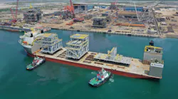 The first shipment includes modules that will provide compression, vapor recovery, and a laydown area for the FPSO.