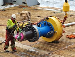 Baker Hughes has developed the Terminator for wellhead removal – a simple subsea system, a connector and an industry-proven mechanical cutter. Baker Hughes has developed the Terminator for wellhead removal – a simple subsea system, a connector and an industry-proven mechanical cutter.