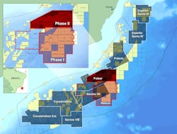 Location of the Nebula 3D survey offshore Brazil. Location of the Nebula 3D survey offshore Brazil.