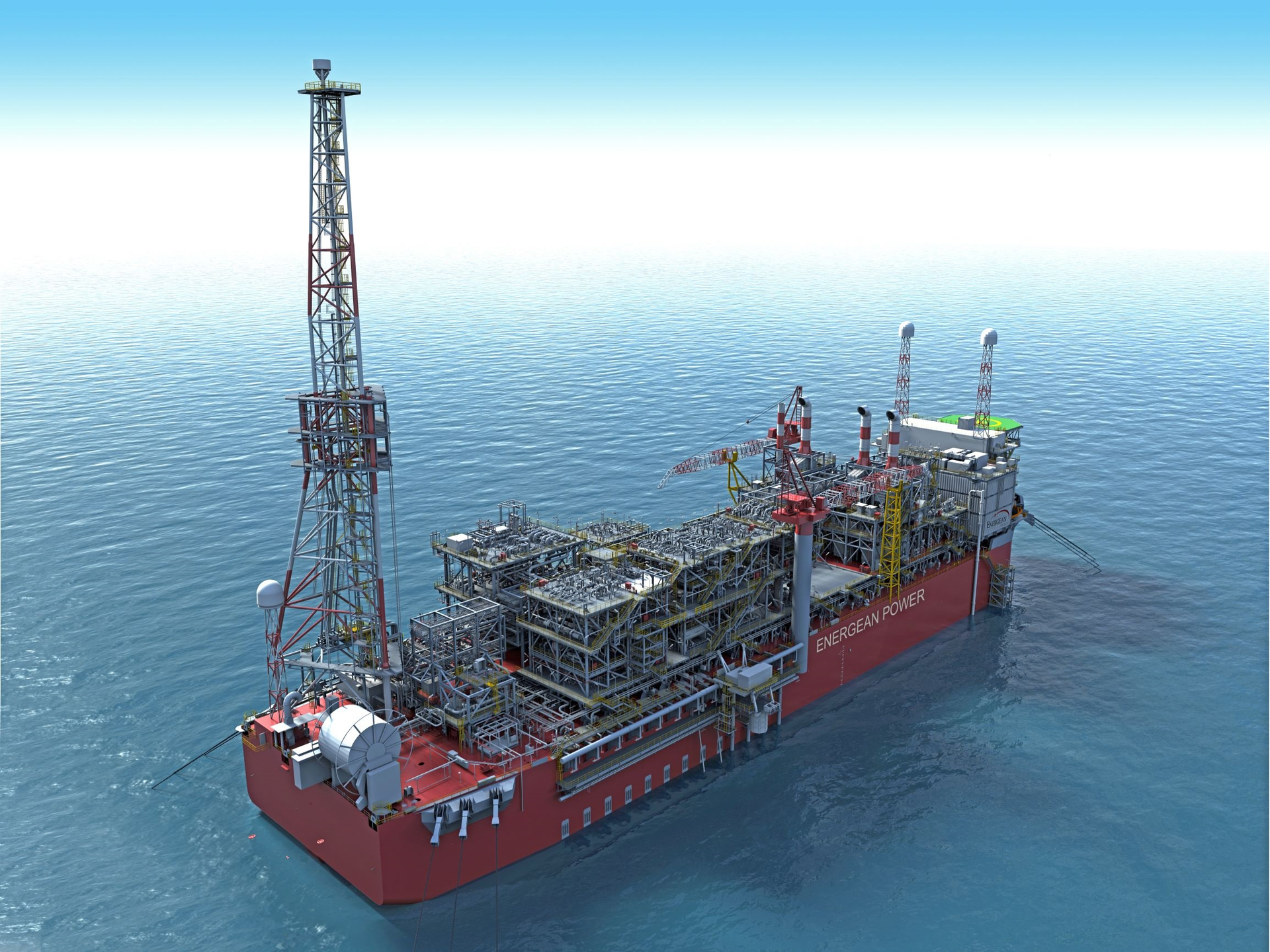 Artist&rsquo;s impression of the FPSO Energean Power.