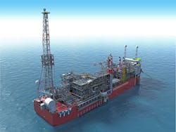 Artist&rsquo;s impression of the FPSO Energean Power.