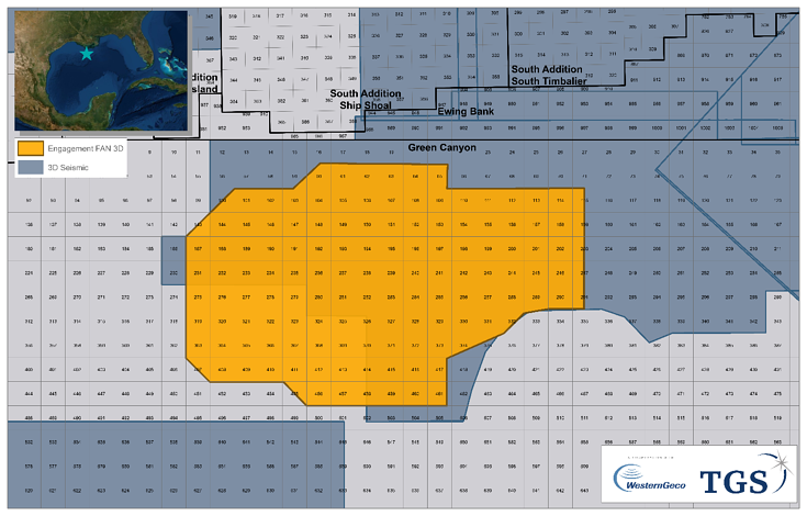 Engagement ultra-long offset sparse node project in the Green Canyon protraction area of the US Gulf of Mexico.