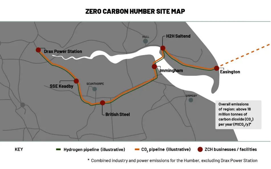 Humber carbon emissions capture project targets sub-North Sea storage ...