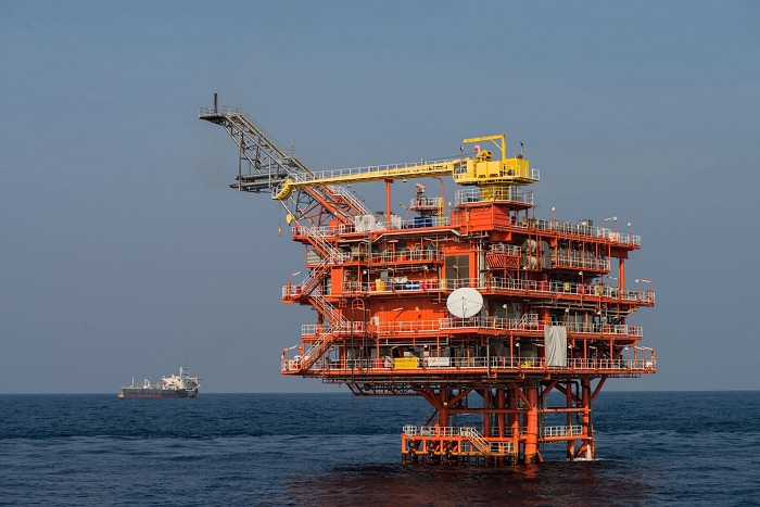 The Manora field platform in the Gulf of Thailand.
