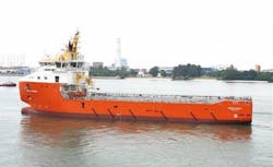 The platform supply vessel Normand Skimmer. The platform supply vessel Normand Skimmer.