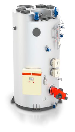 The MCS combined exhaust gas / fuel-fired / electrical boiler. The MCS combined exhaust gas / fuel-fired / electrical boiler.