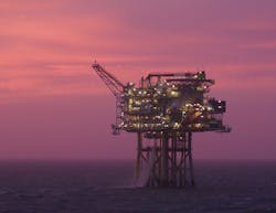 The Solan oil field platform west of Shetland. The Solan oil field platform west of Shetland.