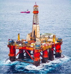 The company has stacked the semisubmersible Transocean Leader.
