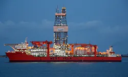 The West Vela is a sixth-generation ultra-deepwater drillship.